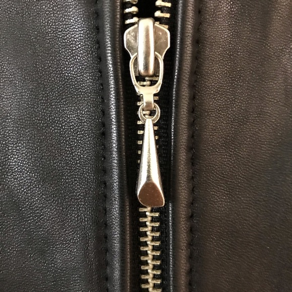 Jones New York Black Leather Jacket | Small - Picture 3 of 8